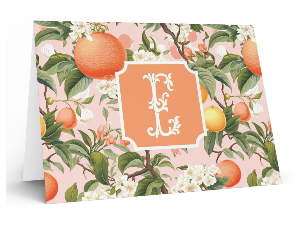 Citrus Blooms Fold-Over Stationery