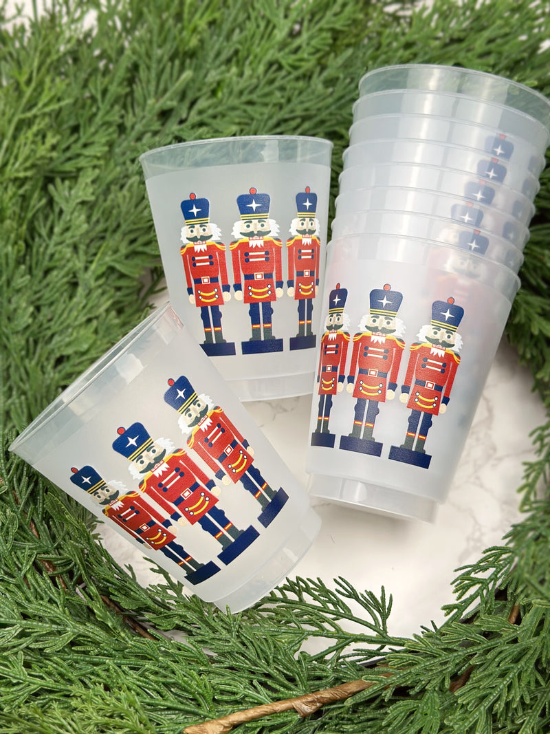Nutcracker Frosted Cups, Set of 10