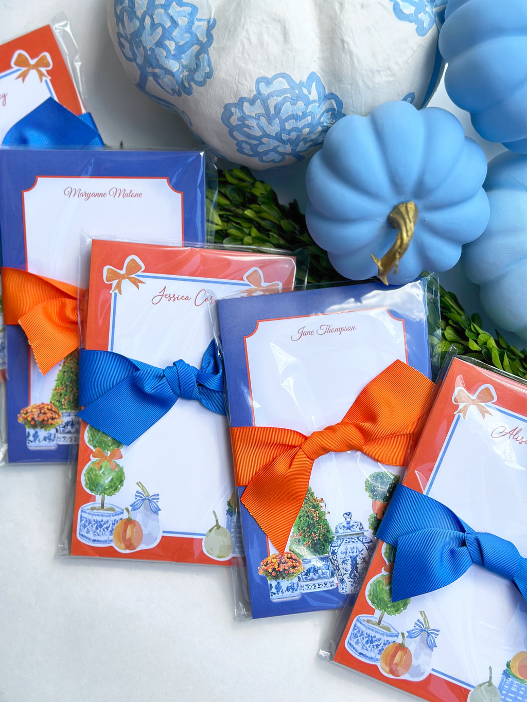 Pumpkin Topiary Notepad