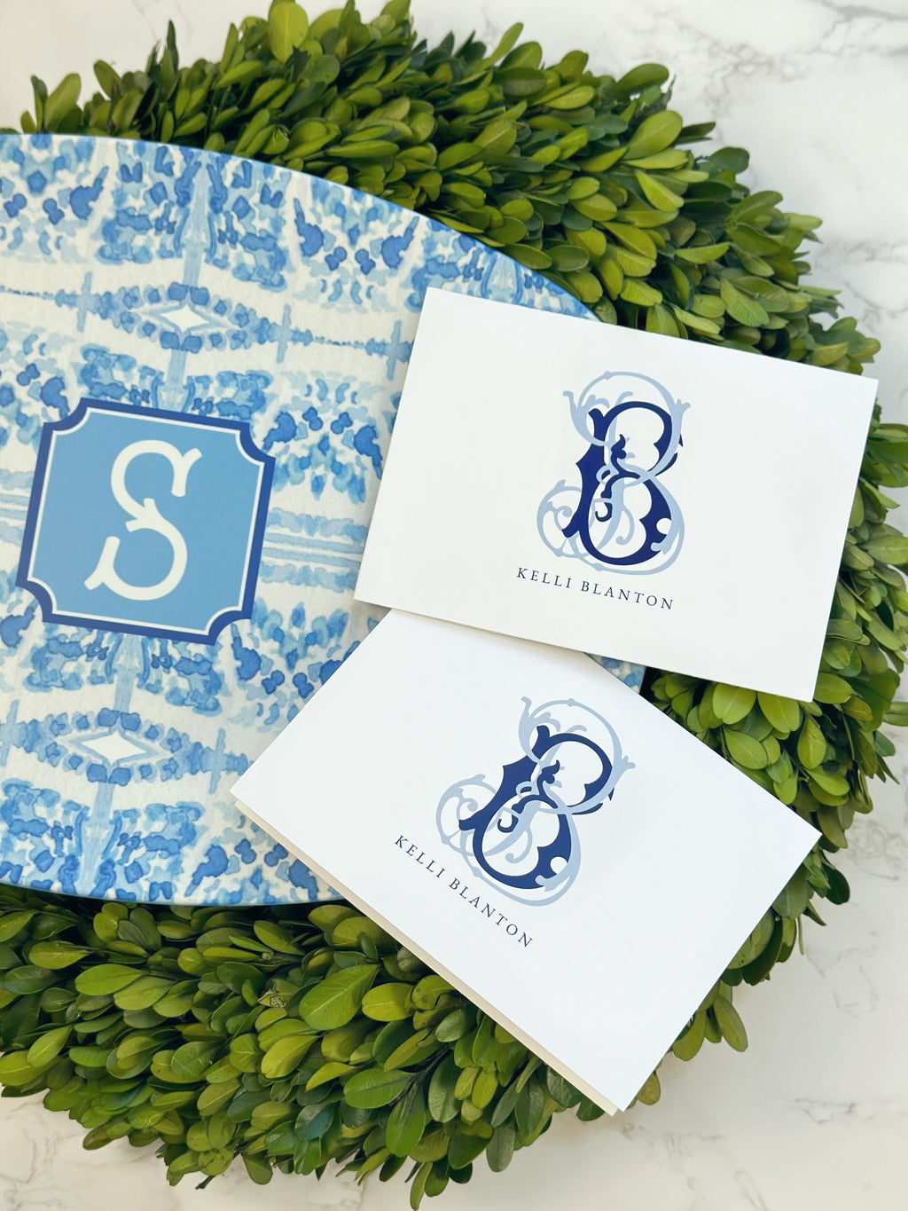 Blue Chinoiserie Watercolor Shatterproof Platter