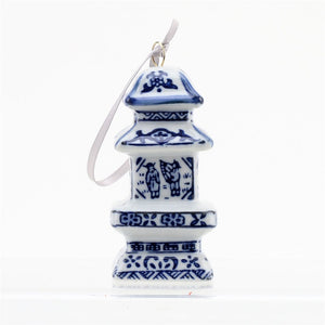 Chinoiserie Porcelain Ornaments, set of 6