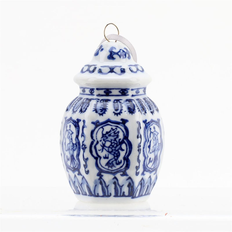 Chinoiserie Porcelain Ornaments, set of 6
