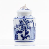 Chinoiserie Porcelain Ornaments, set of 6