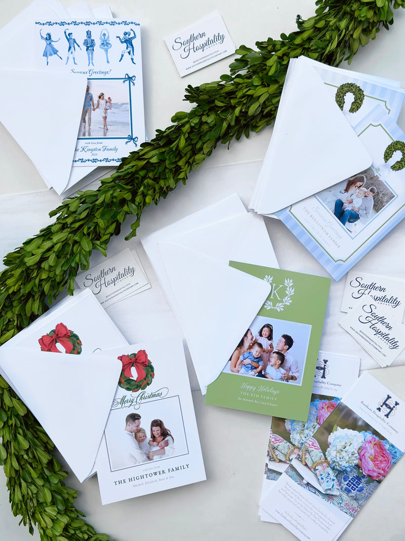 Magnolia Wreath Holiday Card