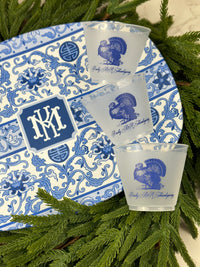 Toile Turkey Frosted Cups, 9oz-24oz