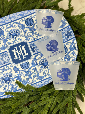 Toile Turkey Frosted Cups, 9oz-24oz