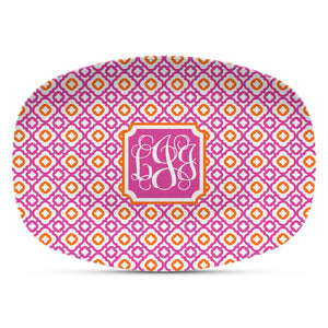 Orange & Pink Shatterproof Platter