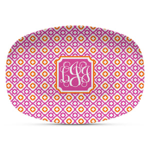 Orange & Pink Shatterproof Platter