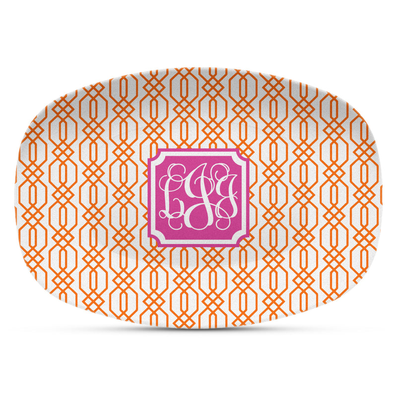 Orange & Pink Shatterproof Platter