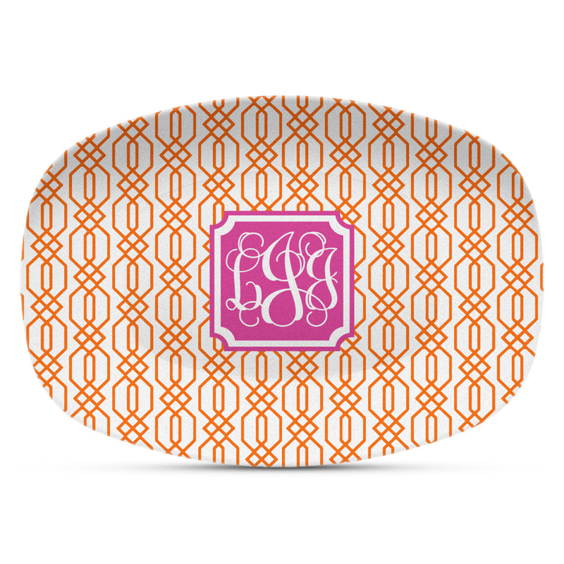 Orange & Pink Shatterproof Platter