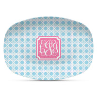 Powder Blue & Carnation Shatterproof Platter