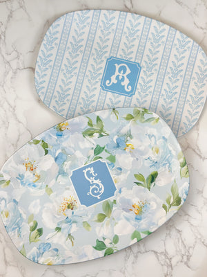 Blue Sea Fern Shatterproof Platter
