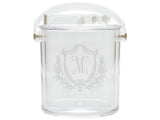 Elizabethan Crest Laser Engraved Acrylic Ice Bucket