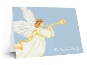 Advent Angel Fold-Over Stationery