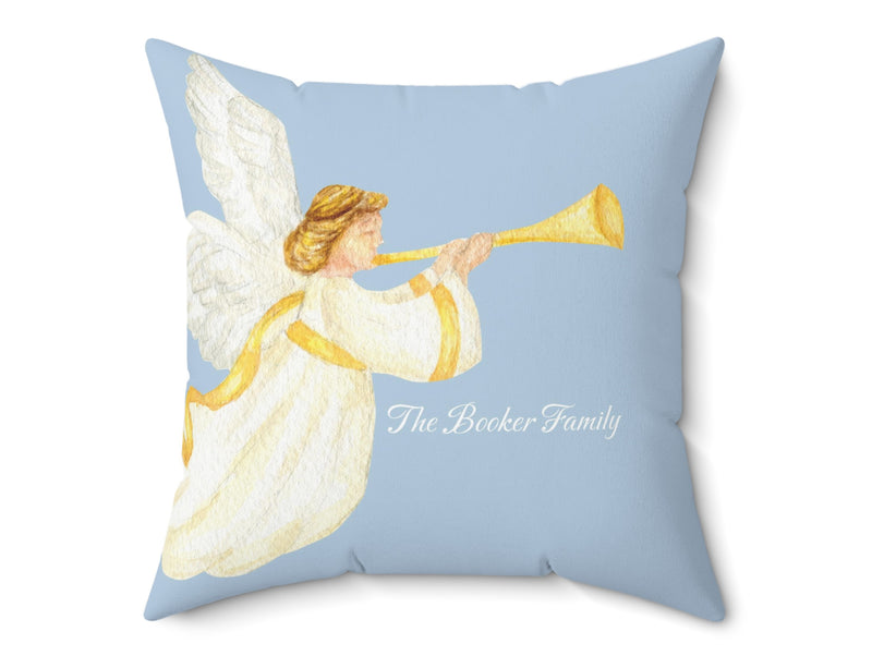 Advent Angel Personalized Pillow