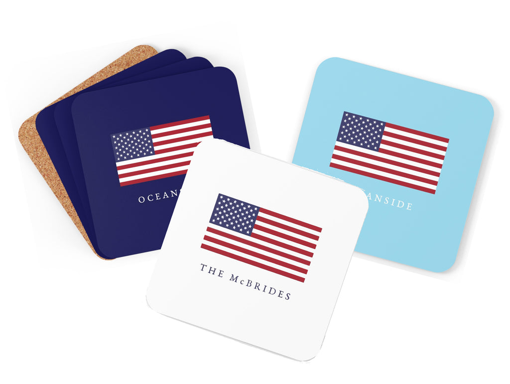 American Flag Coasters