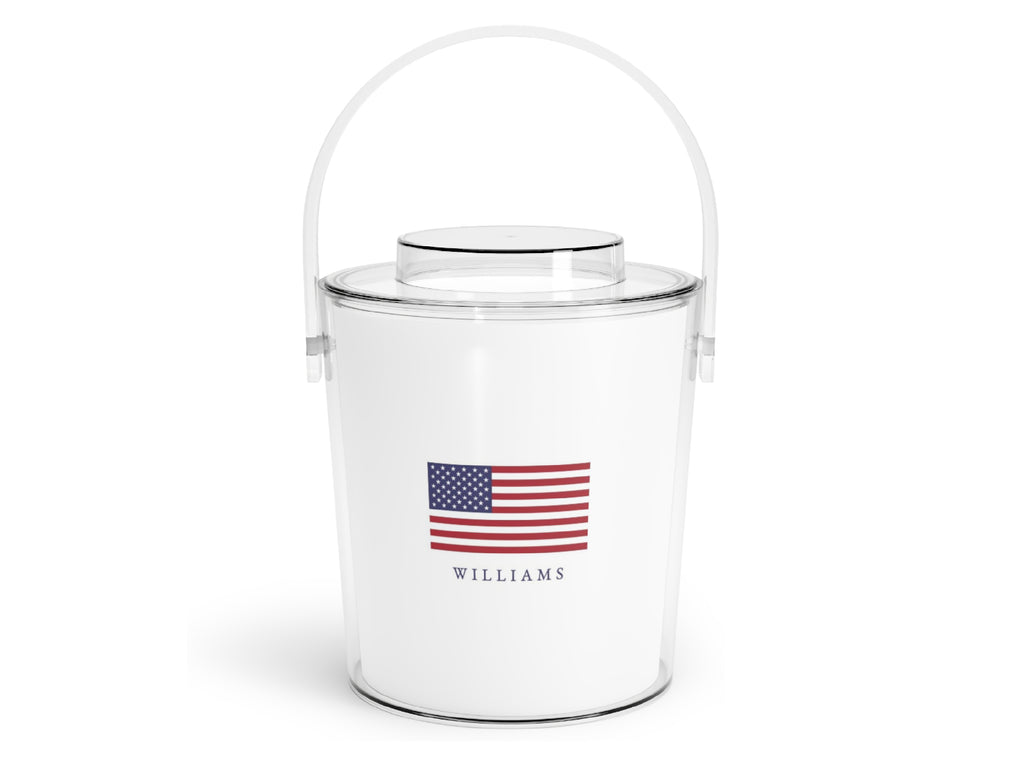 American Flag Acrylic Ice Bucket
