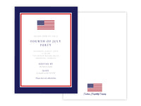 American Flag Invitation