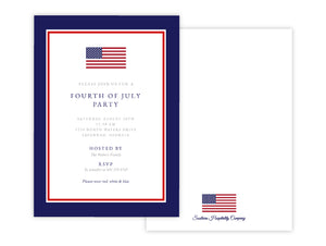 American Flag Invitation