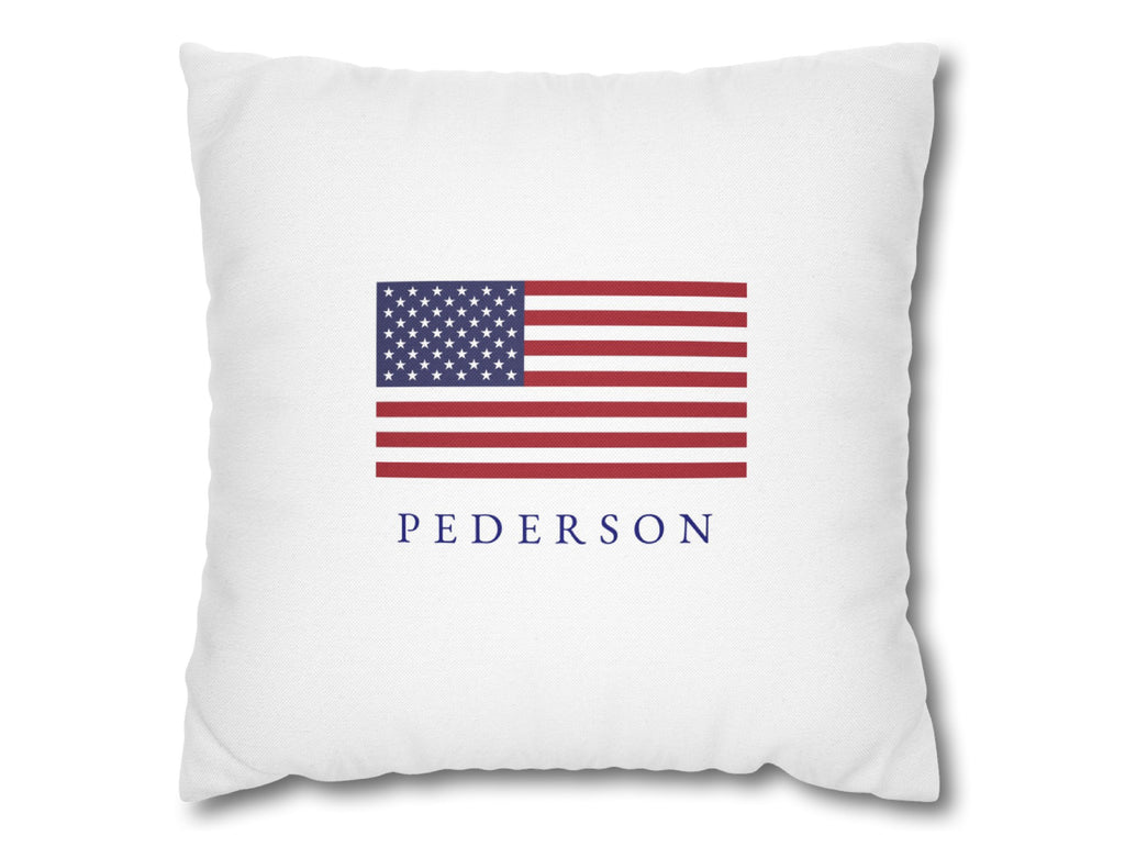 American Flag Personalized Pillow