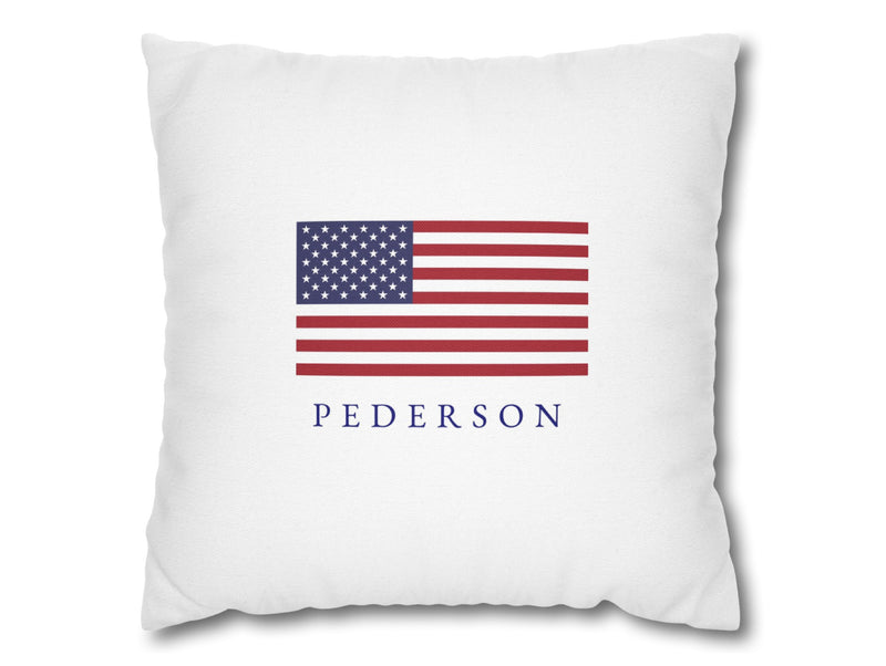 American Flag Personalized Pillow