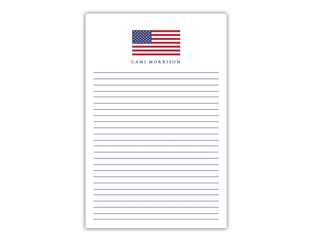 American Flag Notepad