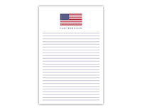 American Flag Notepad