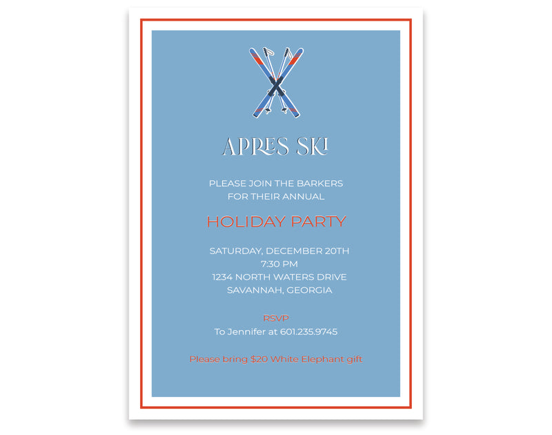 Après-Ski Invitation