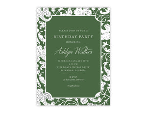 Artichoke Block Invitation