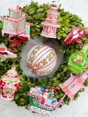 Pink Poinsettia Ornament