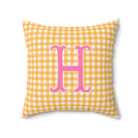 Preppy Pumpkin Patch Coordinating Personalized Pillow