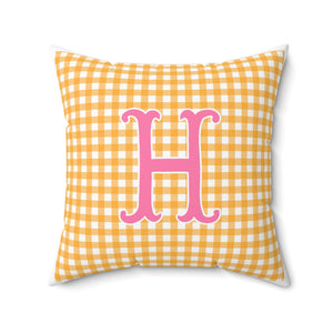 Preppy Pumpkin Patch Coordinating Personalized Pillow