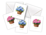 Basket Hydrangea Enclosure Cards