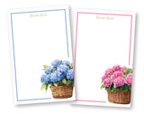 Basket Hydrangea Notepad