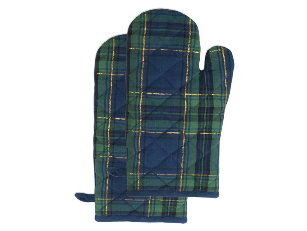 Tartan Plaid Black Watch Oven Mitts