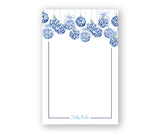 Blue Chinoiserie Baubles Notepad