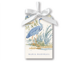 Blue Heron Gift Tags, Set of 20