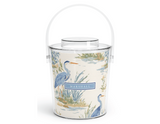 Blue Heron Acrylic Ice Bucket
