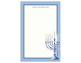 Blue Menorah Notepad
