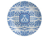 Blue Chinoiserie Watercolor Shatterproof Plate