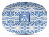 Blue Chinoiserie Watercolor Shatterproof Platter
