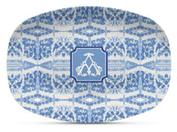 Blue Chinoiserie Watercolor Shatterproof Platter