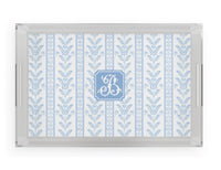 Blue Sea Fern Acrylic Tray