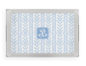 Blue Sea Fern Acrylic Tray
