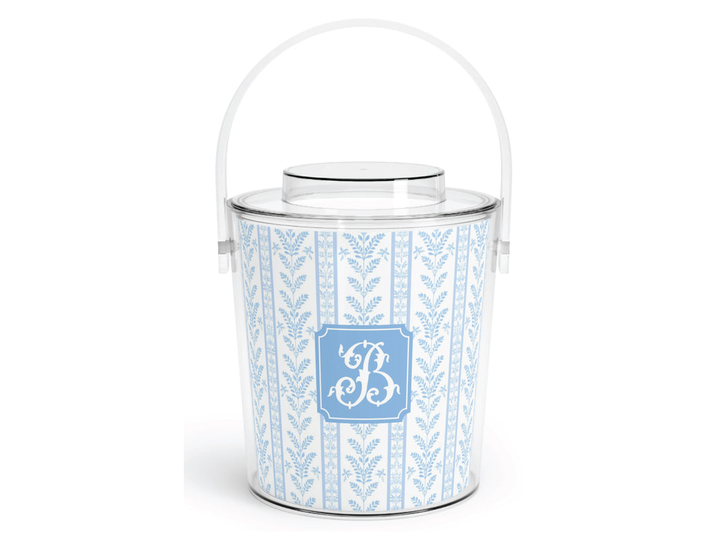 Blue Sea Fern Acrylic Ice Bucket