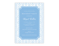 Blue Sea Fern Invitation