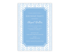 Blue Sea Fern Invitation