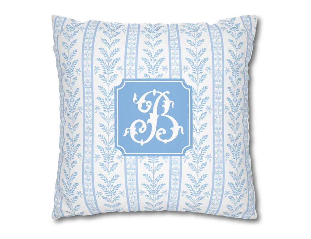 Blue Sea Fern Personalized Pillow