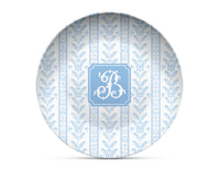 Blue Sea Fern Shatterproof Plate