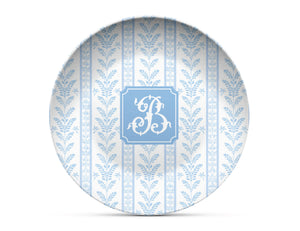 Blue Sea Fern Shatterproof Plate
